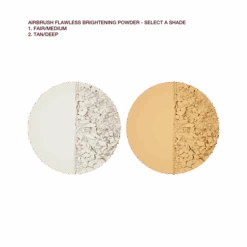 AIRBRUSH BRIGHTENING FLAWLESS FINISHFAIR - MEDIUM TRAVEL -Charlotte Tillbury Store Airbrush Flawless Brightening Powder Config Swatch
