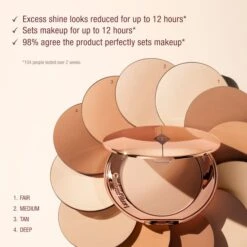 AIRBRUSH FLAWLESS FINISH 3 TAN -Charlotte Tillbury Store Airbrush Flawless Setting Powder Shade Range 1