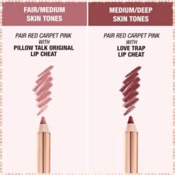K.I.S.S.I.N.G RED CARPET PINK -Charlotte Tillbury Store BeautyIconLipsticks ShadeCard 1x1 RedCarpetPink