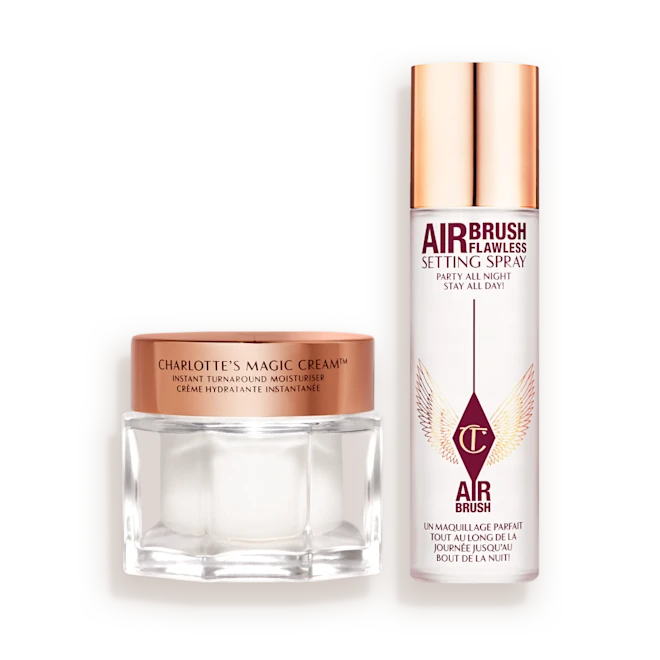 CHARLOTTE’S MAGIC CREAM & SETTING SPRAY DUO SKINCARE & MAKEUP KIT 3 CHARLOTTE’S MAGIC CREAM & SETTING SPRAY DUO SKINCARE & MAKEUP KIT