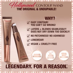 HOLLYWOOD CONTOUR WAND MEDIUM-DEEP -Charlotte Tillbury Store HCW CLAIMS 3