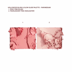 HOLLYWOOD BLUSH & GLOW GLIDE PALETTE LIGHT TO MEDIUM -Charlotte Tillbury Store HOLLYWOOD BLUSH GLOW GLIDE FAIR TO MED TEXTURE 1