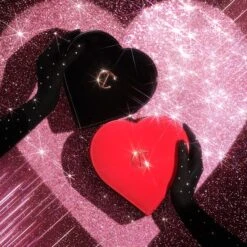 L.O.V.E. BAG LIMITED EDITION BLACK -Charlotte Tillbury Store Holiday 24 VM SF 0724 HEART BAGS X2 RED HEART 2000x2000 1