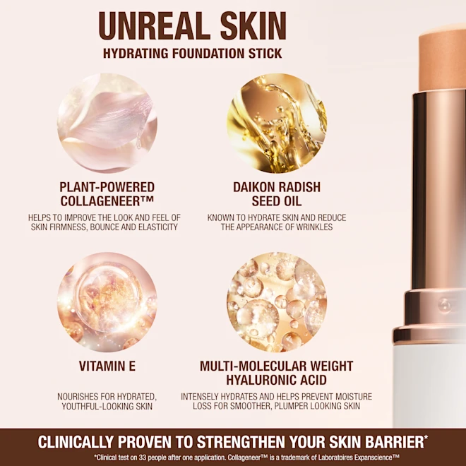 UNREAL SKIN SHEER GLOW TINT HYDRATING FOUNDATION STICK 4 FAIR 7 UNREAL SKIN SHEER GLOW TINT HYDRATING FOUNDATION STICK 4 FAIR - Image 5