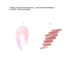 UNREAL JUICYLICIOUS LIP KIT LIP KIT 17 UNREAL JUICYLICIOUS LIP KIT LIP KIT -Charlotte Tillbury Store JUICYLICIOUS STRAWBERRY VANILLA PINKY GLOW SWATCH 1
