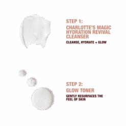 MAGIC CLEANSE, TONE & GLOW DUO SKINCARE KIT -Charlotte Tillbury Store MAGIC CLEANSER GLOW TONER ROUTINE 4