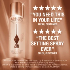 AIRBRUSH FLAWLESS SETTING SPRAY ORIGINAL 100 ML 12 AIRBRUSH FLAWLESS SETTING SPRAY ORIGINAL 100 ML -Charlotte Tillbury Store PDP LEGENDARY SS REVIEWS