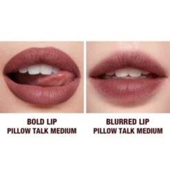 AIRBRUSH FLAWLESS LIP BLUR PILLOW TALK MEDIUM BLUR -Charlotte Tillbury Store PILLOWTALKMEDIUM BEFORE AFTER BLURRED EDGE 1