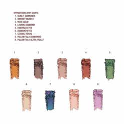 HYPNOTISING POP SHOTS COSMIC ROCKS -Charlotte Tillbury Store POP SHOTS SWATCHES 2