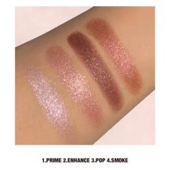 PILLOW TALK PUSH UP EYE KIT EYE KIT -Charlotte Tillbury Store PT Bundle5 Mini Look Lux Palette Pillow Talk Luxury Palette Original Arm Swatch