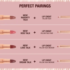 PILLOW TALK LOVE EFFECT LIPSTICK K.I.S.S.I.N.G - NAUGHTY TALK -Charlotte Tillbury Store Pillow Talk Perfect Pairings 2000x2000 3
