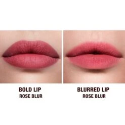 AIRBRUSH FLAWLESS LIP BLUR ROSE BLUR 14 AIRBRUSH FLAWLESS LIP BLUR ROSE BLUR -Charlotte Tillbury Store ROSE BEFORE AFTER BLURRED EDGE 1