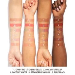 UNREAL LIPS HEALTHY GLOW NECTAR OIL DUO LIP KIT -Charlotte Tillbury Store Unreal Lips Arm Swatch Labels 1000x1000 2