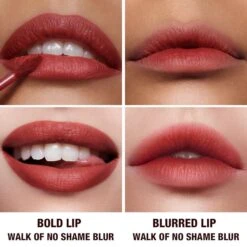 AIRBRUSH FLAWLESS LIP BLUR WALK OF NO SHAME BLUR -Charlotte Tillbury Store WONS BEFORE AFTER BLURRED EDGE 2